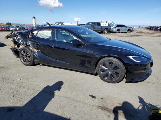 5YJSA1E53NF483038 - 2022 TESLA MODEL S BLACK photo 4