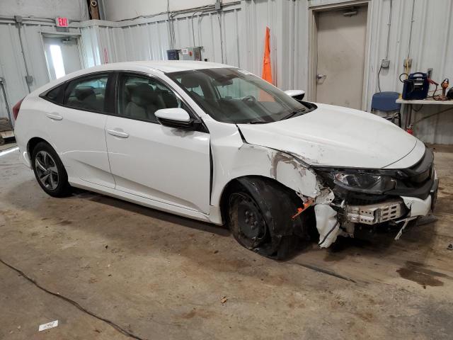 2HGFC2F66KH510409 - 2019 HONDA CIVIC LX WHITE photo 4