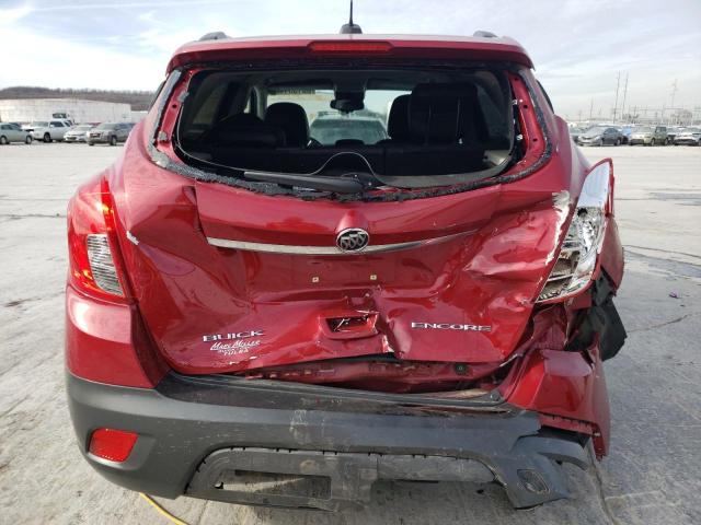 KL4CJASBXGB655497 - 2016 BUICK ENCORE RED photo 6