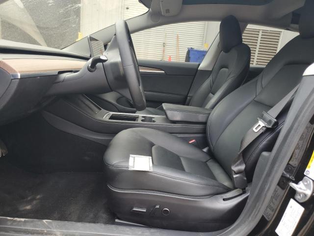 5YJ3E1EB2MF989988 - 2021 TESLA MODEL 3 Սև լուսանկար 7