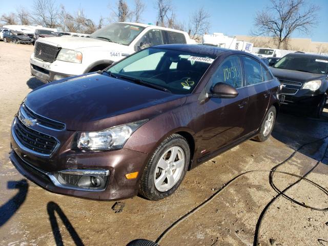 1G1PC5SB3F7162246 - 2015 CHEVROLET CRUZE LT MAROON photo 1