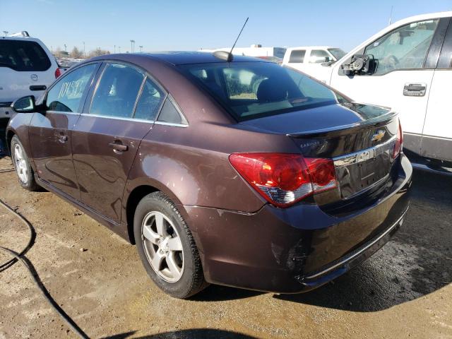 1G1PC5SB3F7162246 - 2015 CHEVROLET CRUZE LT MAROON photo 2