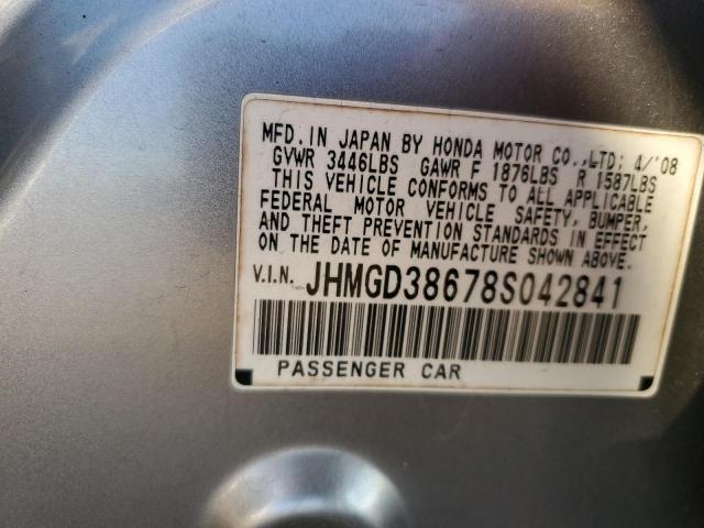 JHMGD38678S042841 - 2008 HONDA FIT SPORT 银色 照片 13