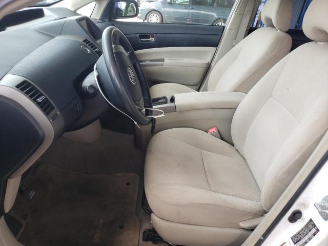 JTDKB20U277614907 - 2007 TOYOTA PRIUS WHITE photo 7