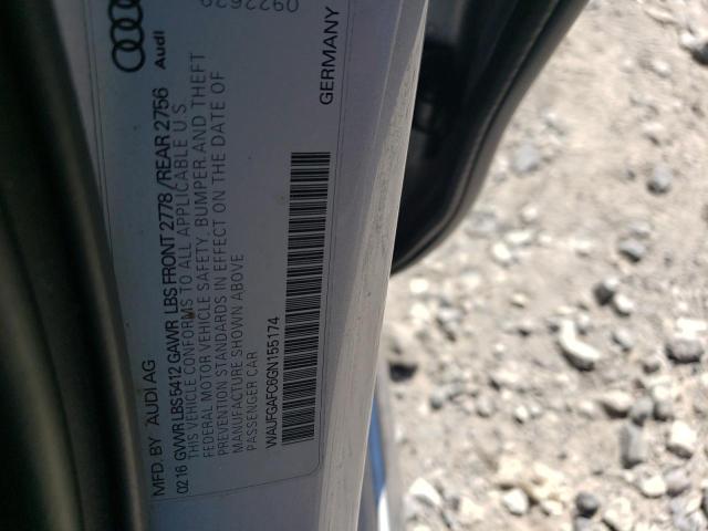 WAUFGAFC6GN155174 - 2016 AUDI A6 PREMIUM PLUS SILVER photo 12