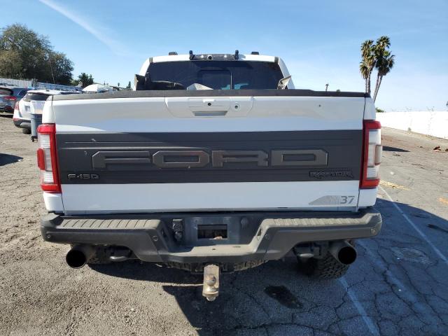 1FTFW1RG0MFC64000 - 2021 FORD F150 RAPTOR WHITE photo 6