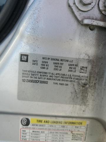 1G1ZA5EU2CF339902 - 2012 CHEVROLET MALIBU LS Gümüş foto 13