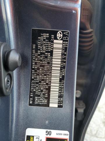 5YFBURHE5FP315523 - 2015 TOYOTA COROLLA L GRAY photo 12