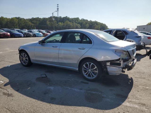 55SWF4KB1HU209497 - 2017 MERCEDES-BENZ C 300 4MATIC SILVER photo 2