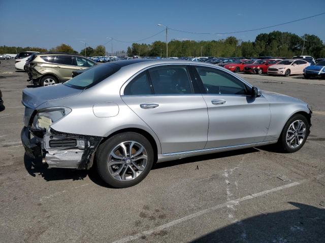 55SWF4KB1HU209497 - 2017 MERCEDES-BENZ C 300 4MATIC SILVER photo 3