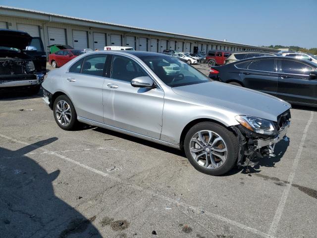 55SWF4KB1HU209497 - 2017 MERCEDES-BENZ C 300 4MATIC SILVER photo 4