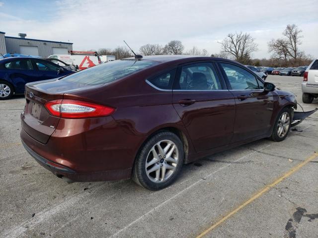 3FA6P0H78GR300022 - 2016 FORD FUSION SE BURGUNDY photo 3