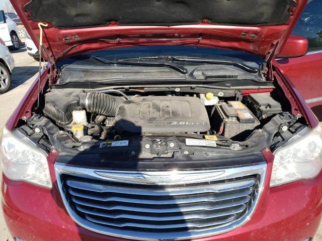 2C4RC1BGXDR715927 - 2013 CHRYSLER TOWN & COU TOURING MAROON photo 11