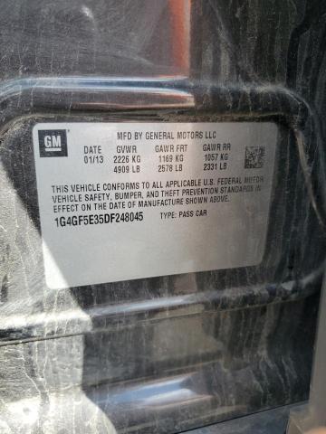 1G4GF5E35DF248045 - 2013 BUICK LACROSSE PREMIUM Schwarz Foto 12