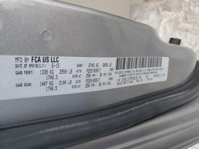 2C4RC1CG7FR742102 - 2015 CHRYSLER TOWN & COU TOURING L SILVER photo 13