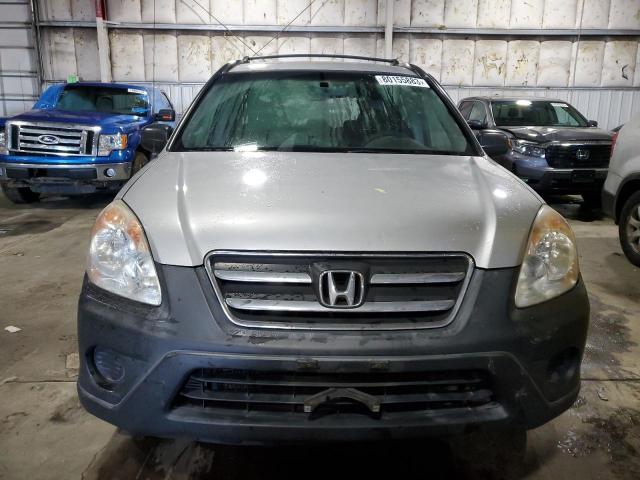 JHLRD68525C018071 - 2005 HONDA CR-V LX GRAY photo 5