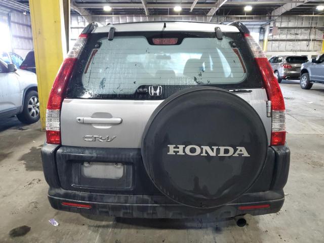 JHLRD68525C018071 - 2005 HONDA CR-V LX GRAY photo 6