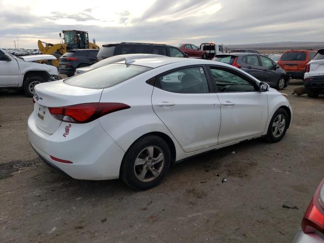 5NPDH4AEXFH631314 - 2015 HYUNDAI ELANTRA SE WHITE photo 3