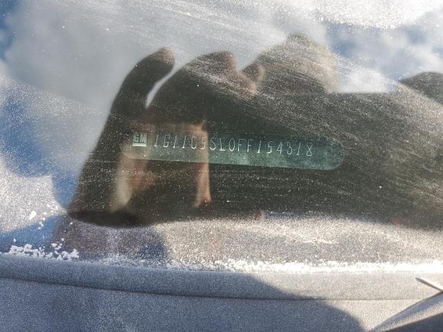 1G11C5SL0FF154318 - 2015 CHEVROLET MALIBU 1LT SILVER photo 12