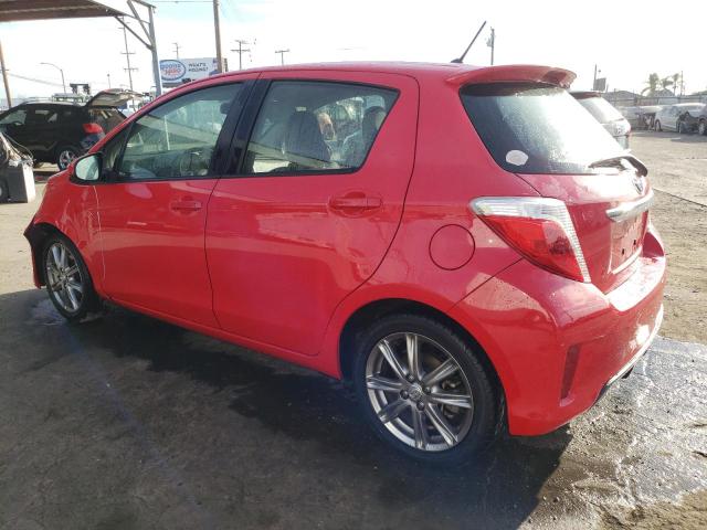 JTDKTUD37CD541832 - 2012 TOYOTA YARIS RED photo 2