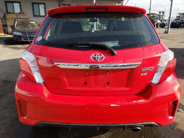 JTDKTUD37CD541832 - 2012 TOYOTA YARIS RED photo 6