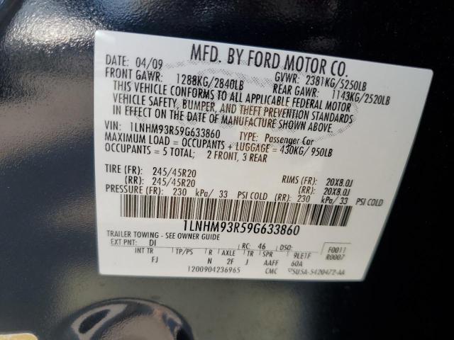 1LNHM93R59G633860 - 2009 LINCOLN MKS Blau Foto 12