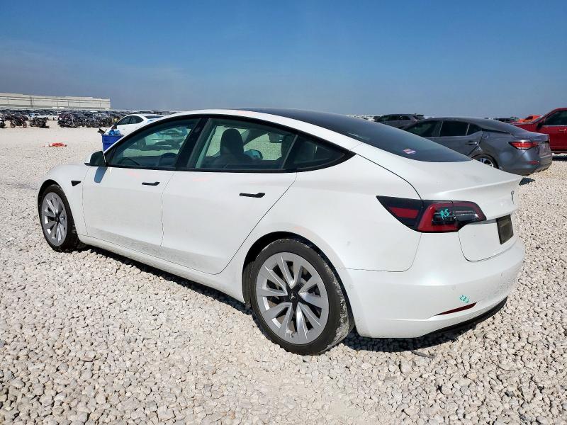 5YJ3E1EA1MF936402 - 2021 TESLA MODEL 3 Blanco foto 2