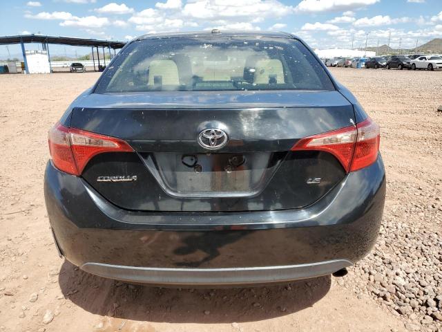 2T1BURHE4HC834212 - 2017 TOYOTA COROLLA L BLACK photo 6