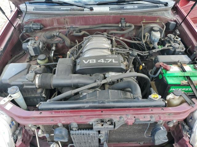 5TBRT34131S173974 - 2001 TOYOTA TUNDRA ACCESS CAB BURGUNDY photo 11