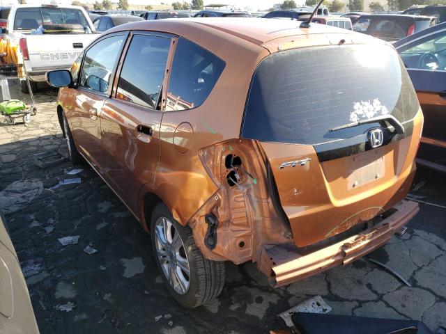 JHMGE88489S055723 - 2009 HONDA FIT SPORT ORANGE photo 2