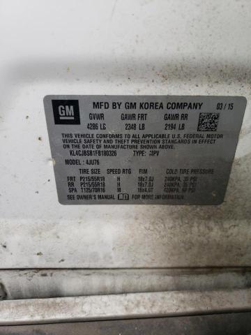 KL4CJBSB1FB180326 - 2015 BUICK ENCORE CONVENIENCE 白色 照片 13