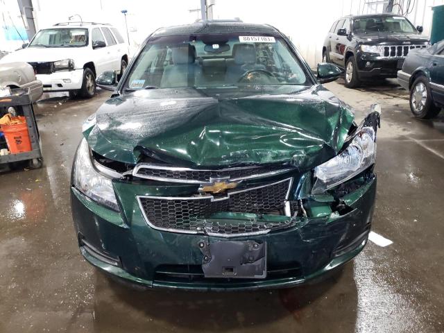 1G1PC5SB0E7165166 - 2014 CHEVROLET CRUZE LT GREEN photo 5