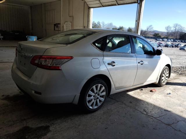 3N1AB7AP9FY306098 - 2015 NISSAN SENTRA S SILVER photo 3