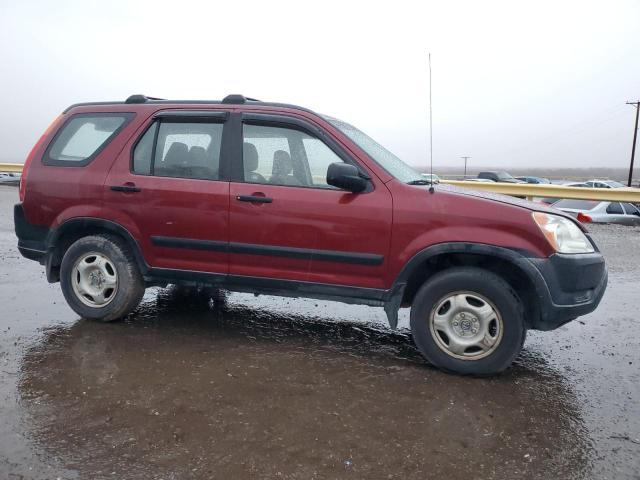 JHLRD78432C094228 - 2002 HONDA CR-V LX BURGUNDY photo 4