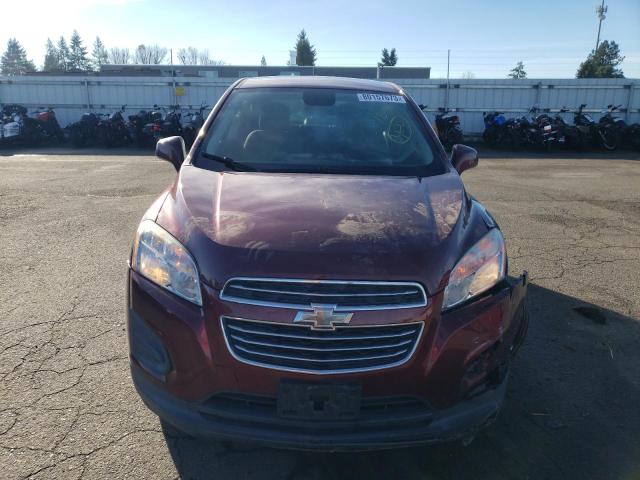 3GNCJNSB2GL266968 - 2016 CHEVROLET TRAX LS BURGUNDY photo 5