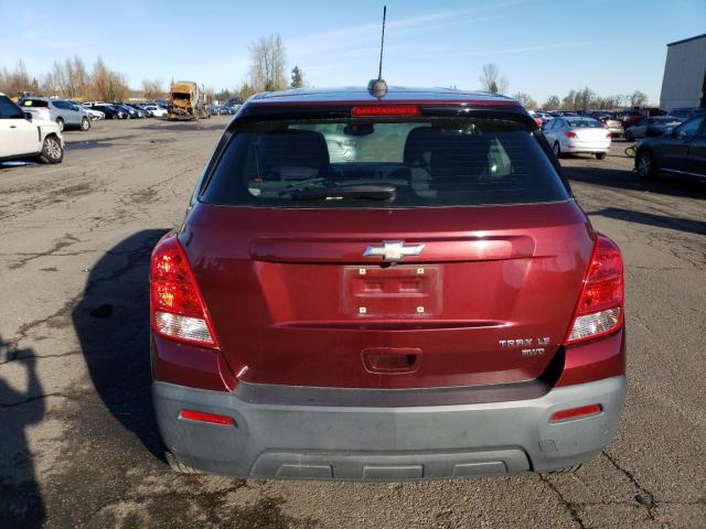 3GNCJNSB2GL266968 - 2016 CHEVROLET TRAX LS BURGUNDY photo 6