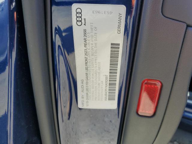 WAUB4CF51KA092697 - 2019 AUDI S5 PREMIUM PLUS Mavi foto 12