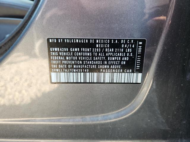 3VWLL7AJ7EM435149 - 2014 VOLKSWAGEN JETTA TDI SILVER photo 13