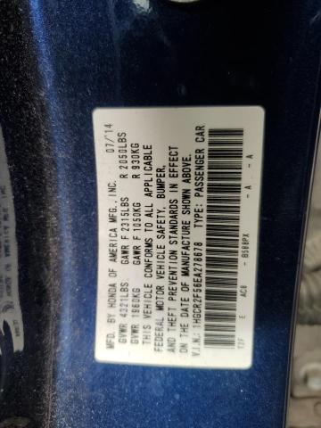 1HGCR2F56EA278678 - 2014 HONDA ACCORD SPORT BLUE photo 13