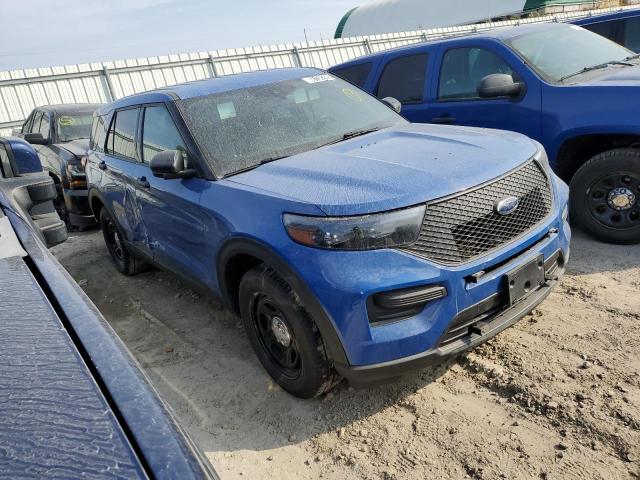1FM5K8AW7LGD02281 - 2020 FORD EXPLORER POLICE INTERCEPTOR Bleu photo 4