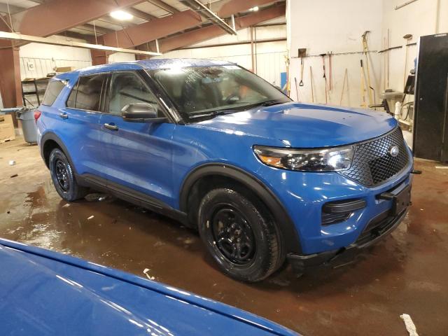 1FM5K8AW5LGC14586 - 2020 FORD EXPLORER POLICE INTERCEPTOR BLUE photo 4