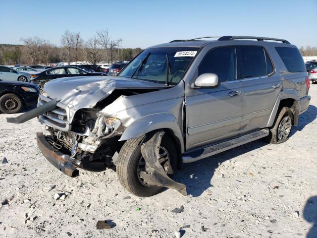 5TDZT38A24S228047 - 2004 TOYOTA SEQUOIA LIMITED SILVER photo 1