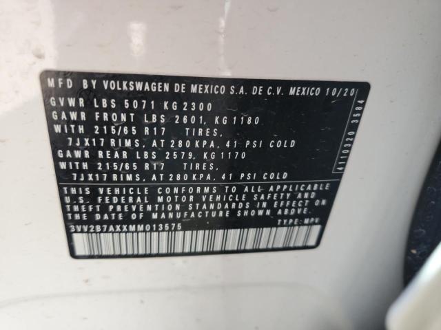 3VV2B7AXXMM013575 - 2021 VOLKSWAGEN TIGUAN SE 白色 照片 13