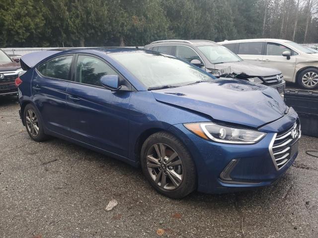 5NPD84LF3HH141371 - 2017 HYUNDAI ELANTRA SE BLUE photo 4