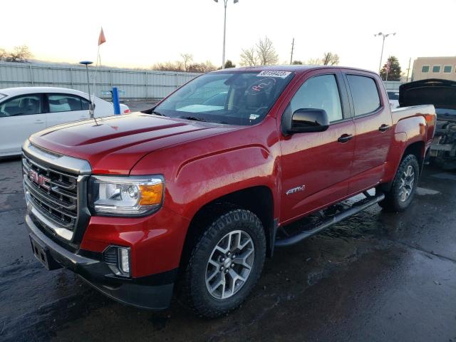 1GTG6FEN1M1116179 - 2021 GMC CANYON AT4 BURGUNDY photo 1