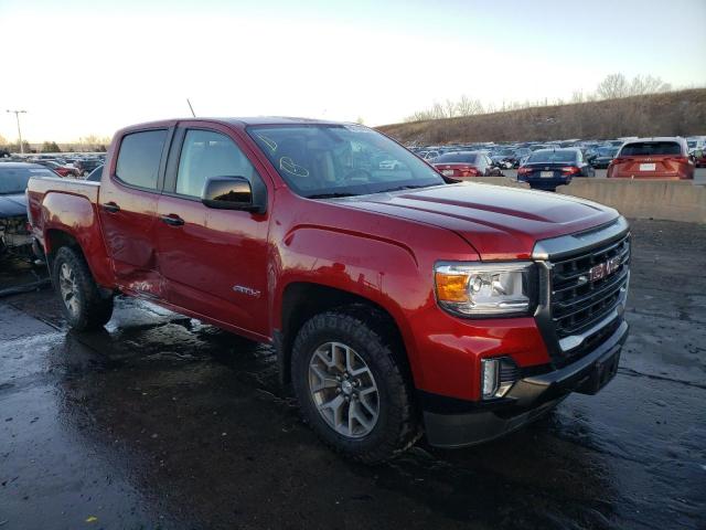 1GTG6FEN1M1116179 - 2021 GMC CANYON AT4 BURGUNDY photo 4