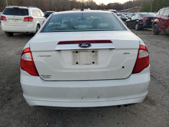 3FAHP0JA7AR135277 - 2010 FORD FUSION SEL WHITE photo 6