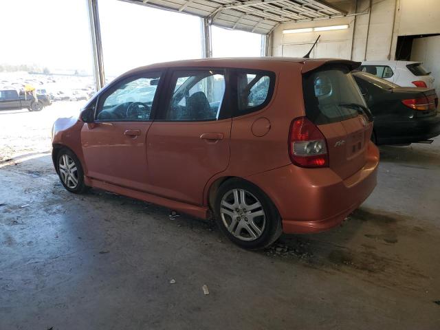 JHMGD38688S074164 - 2008 HONDA FIT SPORT ORANGE photo 2