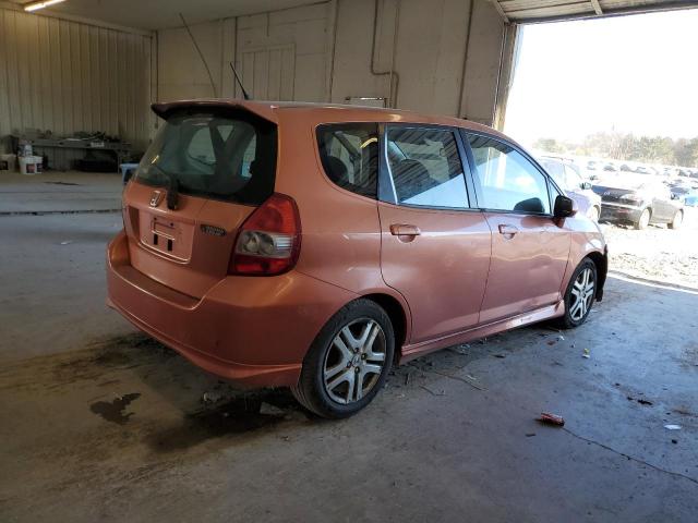 JHMGD38688S074164 - 2008 HONDA FIT SPORT ORANGE photo 3