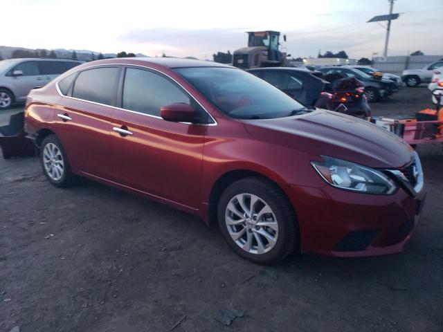 3N1AB7AP5KY219003 - 2019 NISSAN SENTRA S RED photo 4